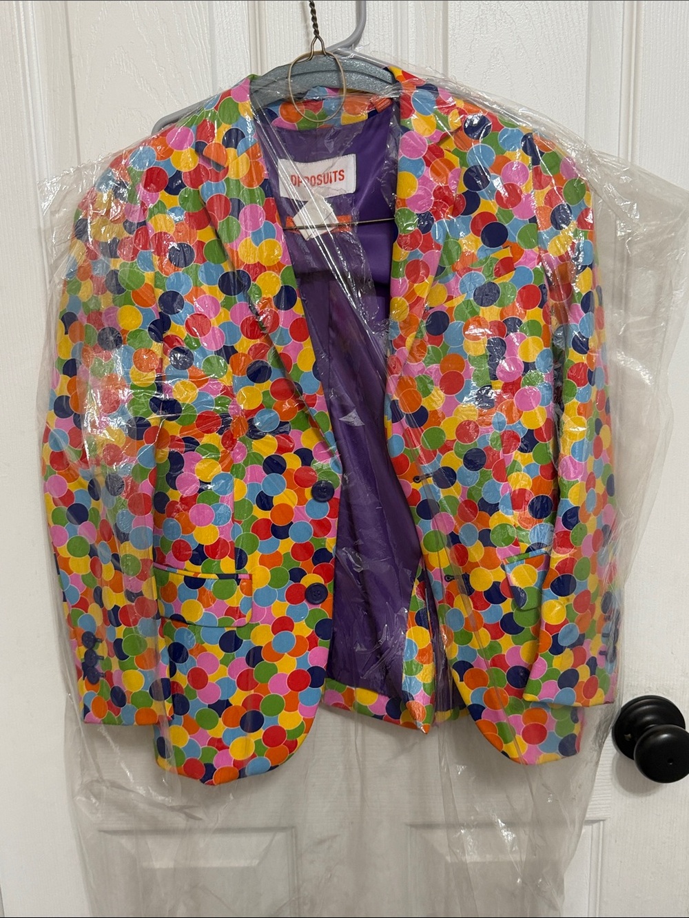 Colorful Polka Dot Kids' Suit Multicolor by Opposuits
